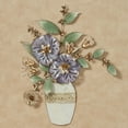 thumbnail image 2 of Floral Bouquet Dimensional Hand-finished Metal Wall Art Pastel, 2 of 5