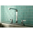 thumbnail image 2 of Kingston KB8791NDLLS NuvoFusion Two-Handle 8" Centerset Kitchen Faucet, Polished Chrome, 2 of 5