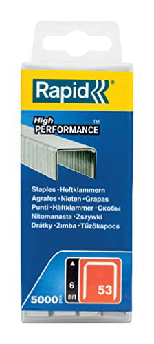 Rapid High Performance Staples, No.53, Leg Length 6 mm, 40303083-5000  Pieces - Walmart.com