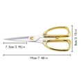 thumbnail image 3 of Mechanic Set, Gold and Silver Multi Purpose Ribbon Cutting Household Stainless Steel Alloy Clothing Scissors, Trim Tool, 3 of 4