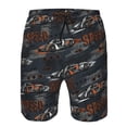 thumbnail image 4 of Kdxio Cool Sports Car Pattern Mens Casual Shorts - Drawstring Summer Beach Sports Shorts for Men, 4 of 9