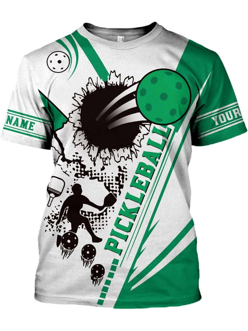 Custom Pickleball Jersey With Name - 3D Print, Moisture-Wicking, Personalized Team Shirts
