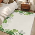 thumbnail image 4 of Palm Leaves Area Rugs 3'x5', Washable Small Throw Rugs for Living Room Bedroom, Farmhouse Summer Tropical Leaf Flowers Indoor Outdoor Rug Non-Slip Low Pile Carpet Runner Reversible Floor Mats, 4 of 8