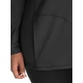 thumbnail image 4 of Just My Size Women's Plus Size Active Full Zip Mock Neck Jacket, 4 of 6