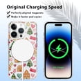 thumbnail image 4 of Christmas Transparent Magnetic Case for iPhone 15 Plus 6.7", Built-in Magnets Compatible with MagSafe, Aesthetics Pattern PC+TPU Protective Shockproof Bumper Girls Cover, Gift, 4 of 6