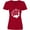 Red, variant on Inktastic Florida Cities with Dolphin Women's V-Neck T-Shirt
