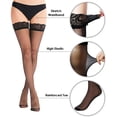 thumbnail image 4 of Bueautybox Thick Thigh Highs Lace Stockings Top Stockings Women's Sheer, 4 of 7