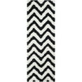 thumbnail image 6 of SAFAVIEH Barcelona Carmella Geometric Shag Area Rug, Ivory/Black, 5' x 5' Round, 6 of 8