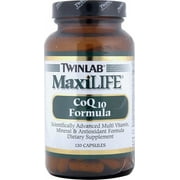 Twinlab MaxiLIFE CoQ10 Formula, Capsules, 120 ea