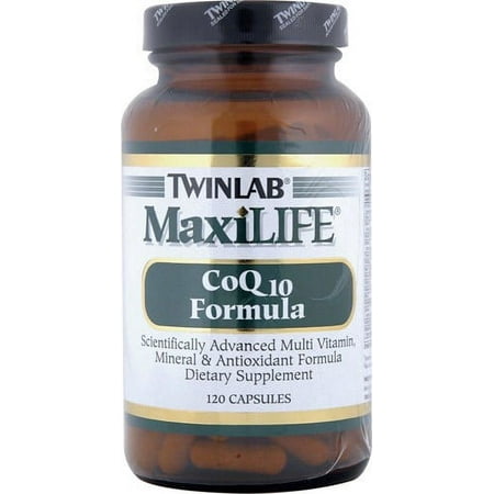 Twinlab MaxiLIFE CoQ10 Formula, Capsules, 120 ea