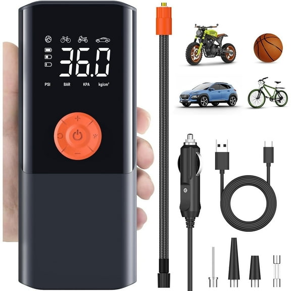 Tire Inflator Portable Air Compressor with Digital Pressure Gauge