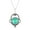 turquoise, variant on Solid 925 Sterling Silver Necklace For Women, Genuine Round Turquoise Blue Gemstone Unique Handcrafted December Birthstone Gift For Her