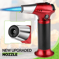 thumbnail image 5 of Magshion 2 Pcs Butane Torch Lighters Kitchen Blow Torch for Cooking with Adjustable Flame, Refillable Kitchen Torch & Cooking Torch for Creme Brule & Baking, Red (Butane Gas Not Included), 5 of 10