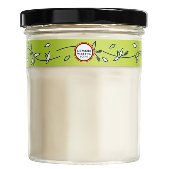 Mrs. Meyer's Clean Day Scented Soy Candle, Lemon Verbena Scent, 4.9 Ounce Candle