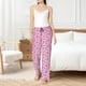 thumbnail image 4 of Balery Cool Flamingos Pantalones de pijama para mujer, pijamas ultraligeros, pantalones de estar por casa-3X-Large, 4 of 6