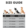 Ophanie 23" Calming Dog Bed For Medium&Small dog, Hug Donut Cat Bed, Waterproof, and Machine Washable Removable Pet Bed Cover, 23"x 23"x 7"
