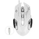 thumbnail image 1 of Ratón con cable de 6 botones, puerto USB, para juegos, luminoso, ergonómico, óptico, accesorios para computadora, blanco, 1 of 14