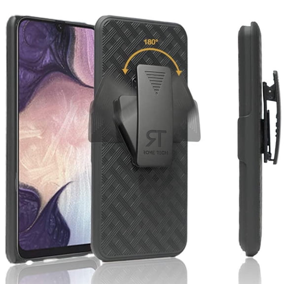 Rome Tech Samsung Galaxy A50 Shell Holster Combo Case - Black