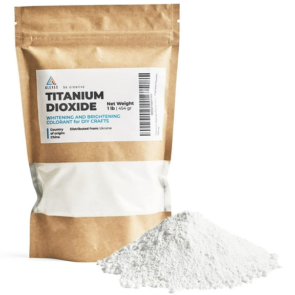 Dióxido de titanio ALEXES 454 g - Colorante blanqueador para jabón