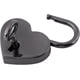thumbnail image 4 of Candado pequeño de Metal Sincero en forma de Corazón con llaves para bolsa de equipaje y joyería, 4 of 5