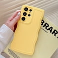 thumbnail image 1 of Cute Curly Wave Phone Case For Samsung Galaxy S23 S22 Ultra S21 FE S20 Plus, Wave Frame Shape Shockproof Soft TPU Shockproof Protective Bumper Case, 1 of 5