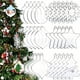 thumbnail image 1 of Adorno navideño de acrílico transparente de 3 pulgadas en blanco para colgar en el árbol de Navidad, redondo, con forma de copo de nieve y estrella de cinco puntas, 1 of 1