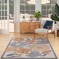 thumbnail image 5 of Nourison Aloha 6' x 9' Beige Multicolor Contemporary Floral Flatweave Indoor/Outdoor Area Rug, 5 of 11