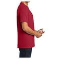 thumbnail image 6 of Mens Essential Cotton T Shirt with Pocket Red 4XL, 6 of 6