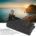 thumbnail image 2 of Mochila impermeable con cordón, bolsa de almacenamiento para gimnasio, deportes, viajes al aire libre, para hombres y mujeres (negro), 2 of 8
