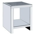 thumbnail image 5 of Wood and Mirror End Table with One Shelf, Clear, 5 of 6