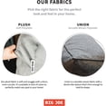 thumbnail image 6 of Milano Bean Bag Chair for Kids, Teens, Adults, Denim Cobalt Lenox, Durable Woven Polyester, 2.5 foot Refillable, 6 of 8