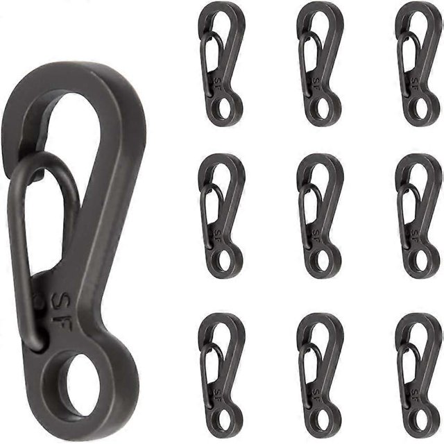 Juego de 10 mini mosquetones para escalada - Llavero - Peso máximo 15 kg - Accesorios colgantes extensibles - Edc para animales