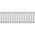 thumbnail image 5 of Ekena Millwork 32"H x 9'L Fiberthane Wellington Unassembled Balustrade Railing Kit, Style N (7 5/8" On-Center Spacing to Pass 4" Sphere Code), 5 of 6