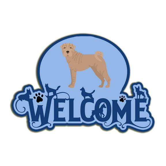 Shar Pei #2 Welcome Door Hanger Decoration