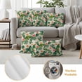 thumbnail image 6 of Monstera Flower Pillow Covers 2 Pack Floral Spring Garden Pillowcase Waterproof Outdoor Throw Pillow Cover for Patio Garden Square Cushion 20”x20”, 6 of 9