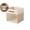 Beige, variant on Storage Cubes, Linen Foldable Storage Bins (13 x 13 inch) with Clear Window and 2 Handles, Closet Organizers and Storage for Shelf Closet, Clothes