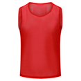 thumbnail image 1 of sweethay Chaleco de entrenamiento, ropa deportiva de malla de fútbol, camisetas profesionales para exteriores, Jersey de secado rápido Uniforme atlético Rojo, 1 of 6