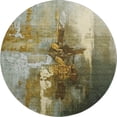 thumbnail image 2 of Addison Rugs Mayfield Premium Machine Washable Transitional Abstract Brown Round Rug, 8' x 8', 2 of 6
