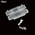 thumbnail image 2 of 10pc In Line 6x30mm Fuse Holder Crimp Peanut Flip Shell Push Fit Type Bike Quad, 2 of 5