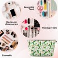 thumbnail image 3 of Picia Tulips Flowers Printed Leather Travel Toiletry Bag,Cosmetic Organizer, Makeup Travel Bag, Durable Travel Pouch, Compact Toiletry Bag, Travel Accessories, 3 of 6