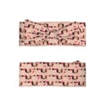 thumbnail image 2 of Wukai Dachshund Couple Print Baby Bow Headband for Newborn Infant Baby Toddler Girls, 2 of 5