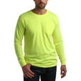thumbnail image 2 of Bass Creek Outfitters Men's High Visibility Shirts - 4 Pack Heavy Duty Long Sleeve/Short Sleeve Workwear Tees (M-3XL), 2 of 7