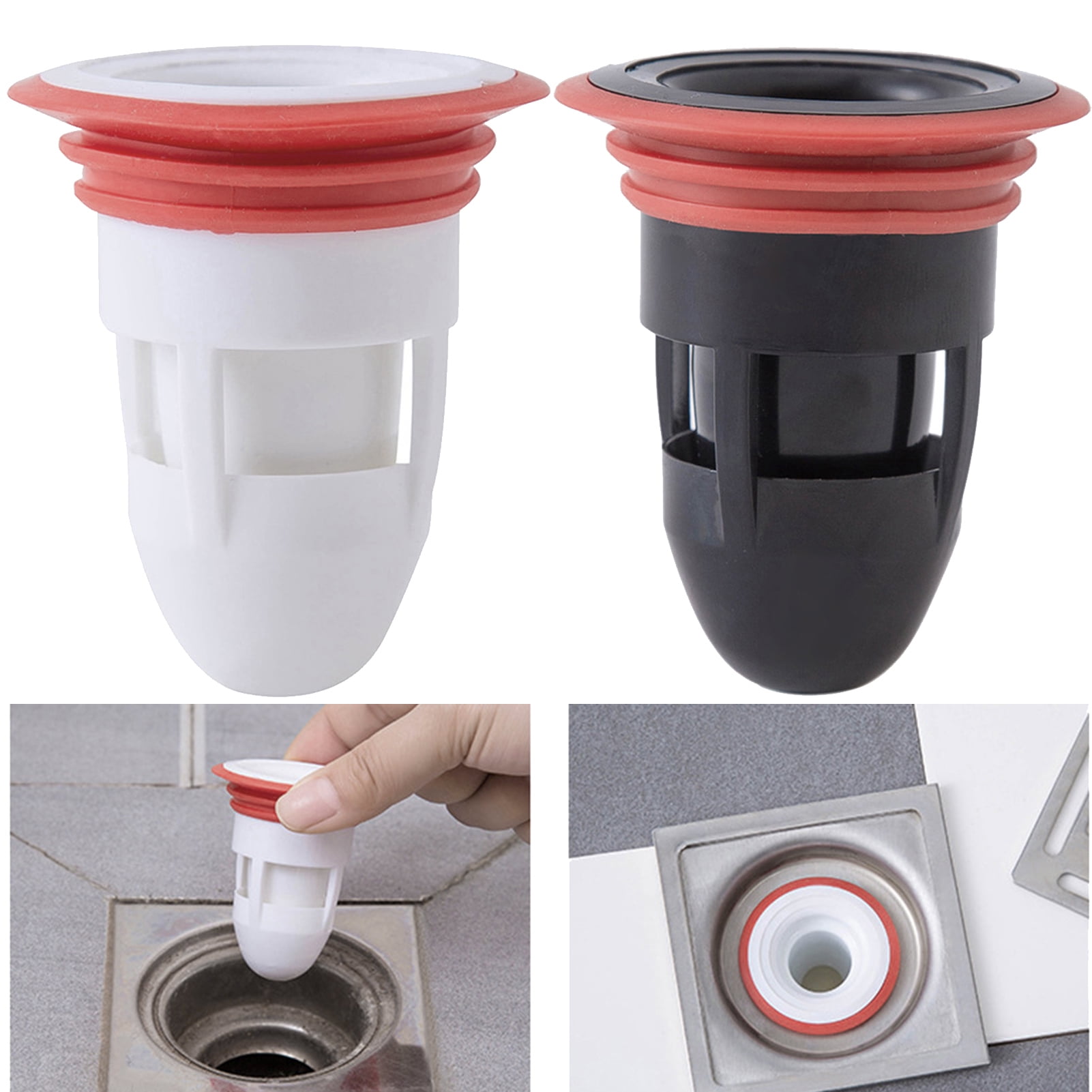 Dream Lifestyle 2 PCS Shower Floor Drain Backflow Preventer Valve Sewer