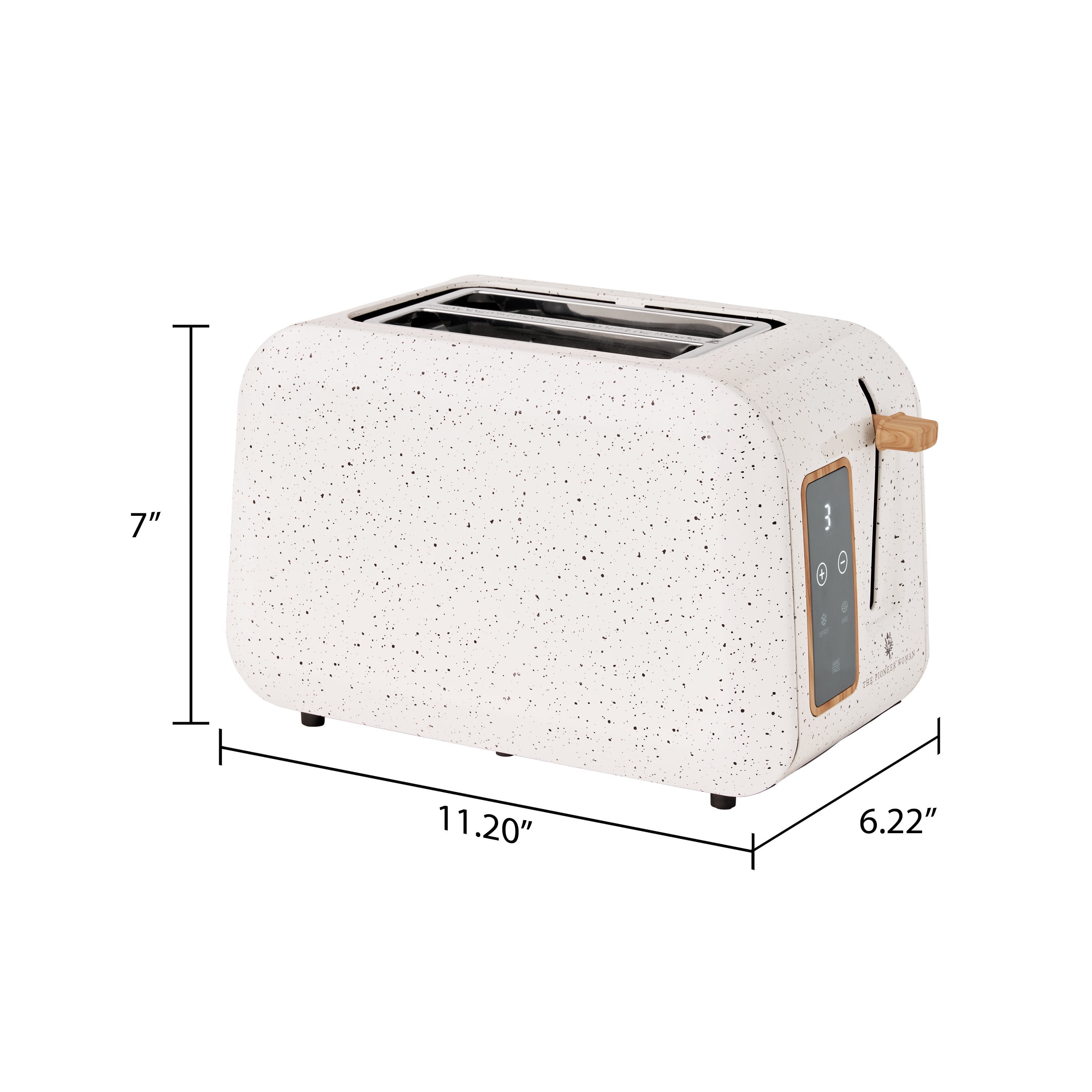 The Pioneer Woman Digital 2-Slice Toaster with Digital Display