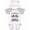 White & Heather w/ Ears, variant on 2026 4th of July USA Flag Boys or Girls Baby Bodysuit