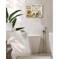 thumbnail image 4 of Farmhouse Bathroom Decor Wall Art Rustic Sunflower Pictures Wall Decor Bathroom Sign Canvas Painting Prints Artwork Home Decorations Framed for Bedroom 12inx16in, 4 of 6