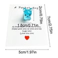 thumbnail image 3 of Cute Resin Pocket Card Small Doggy Series Decorative Gift Card, 3 of 6