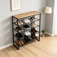thumbnail image 3 of Better Homes & Gardens Jace 5-Tier Shoe Rack, Metal Steel, 15 Pairs of Shoes, Multi-Functional, 3 of 9