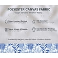 thumbnail image 5 of Soimoi 56 Inch Wide Polyester Canvas Fabric By 5 Yard - Leaves Print - Blue - Water-Resistant Outdoor & Upholstery Material, 5 of 7