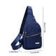thumbnail image 2 of Bolsa de viaje para mujer - Mochila impermeable cruzada para el pecho con puerto USB y bolsillo antirrobo, gran capacidad (30x17x16cm) - Rojo, azul, tinta, 2 of 6